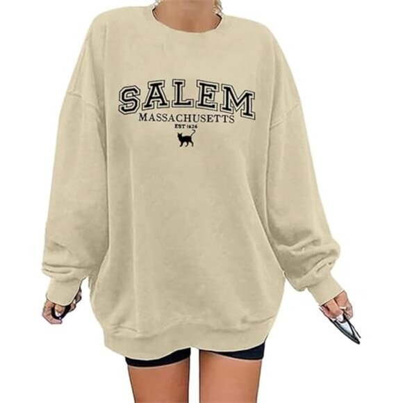Oversized Crewneck Sweatshirt for Women - Picture 2 of 6